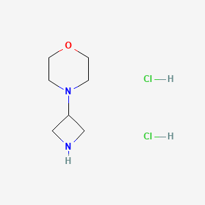 4-(Azetidin-3-yl)morpholine dihydrochloride chemical structure (CAS 178312-50-0)