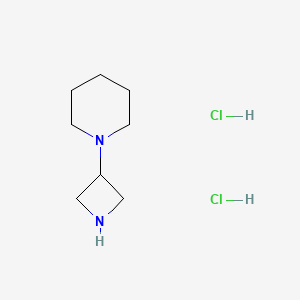 1-(Azetidin-3-yl)piperidine dihydrochloride chemical structure (CAS 178312-57-7)