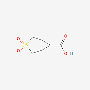 3-Thiabicyclo[3.1.0]hexane-6-carboxylic acid 3,3-dioxide chemical structure (CAS 1783317-08-7)