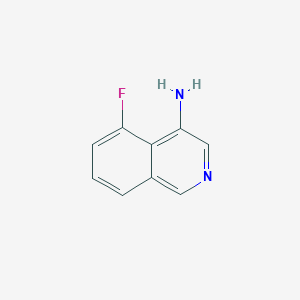 5-Fluoroisoquinolin-4-amine chemical structure (CAS 1783390-81-7)