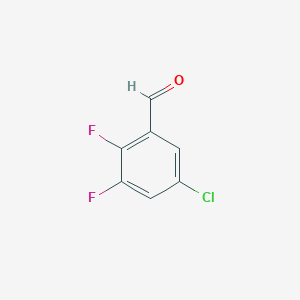 5-Chloro-2,3-difluorobenzaldehyde chemical structure (CAS 1783512-25-3)