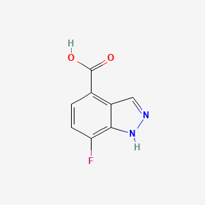 7-Fluoro-1H-indazole-4-carboxylic acid chemical structure (CAS 1783619-00-0)