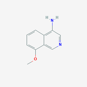 8-Methoxyisoquinolin-4-amine chemical structure (CAS 1783658-02-5)