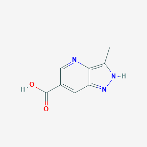 3-Methyl-1H-pyrazolo[4,3-b]pyridine-6-carboxylic acid chemical structure (CAS 1783677-22-4)