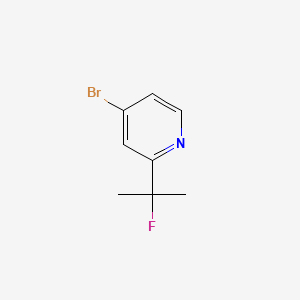 4-Bromo-2-(2-fluoropropan-2-yl)pyridine chemical structure (CAS 1783728-05-1)
