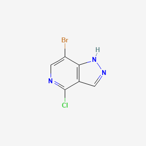 7-Bromo-4-chloro-1H-pyrazolo[4,3-c]pyridine chemical structure (CAS 1783958-52-0)