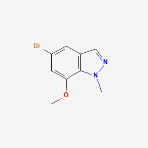 5-Bromo-7-methoxy-1-methyl-1H-indazole chemical structure (CAS 1784018-79-6)