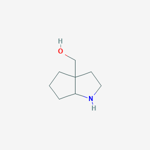 (Hexahydrocyclopenta[b]pyrrol-3a(1H)-yl)methanol chemical structure (CAS 1784081-72-6)