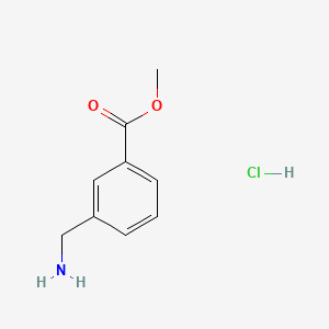 Methyl 3-(aminomethyl)benzoate hydrochloride chemical structure (CAS 17841-68-8)