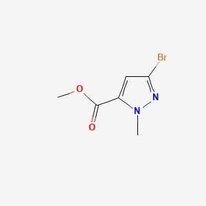 Methyl 3-bromo-1-methyl-1H-pyrazole-5-carboxylate chemical structure (CAS 1784137-59-2)