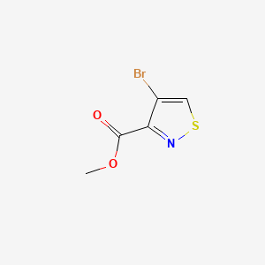 Methyl 4-bromoisothiazole-3-carboxylate chemical structure (CAS 1784278-30-3)
