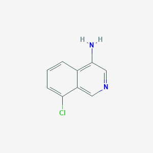 8-Chloroisoquinolin-4-amine chemical structure (CAS 1784285-89-7)