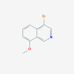 4-Bromo-8-methoxyisoquinoline chemical structure (CAS 1784377-21-4)