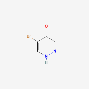 5-Bromopyridazin-4-ol chemical structure (CAS 1784428-43-8)