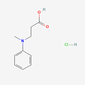 3-(Methyl(phenyl)amino)propanoic acid hydrochloride chemical structure (CAS 178450-80-1)
