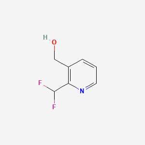(2-(Difluoromethyl)pyridin-3-yl)methanol chemical structure (CAS 1784521-24-9)