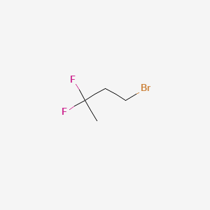 1-Bromo-3,3-difluorobutane chemical structure (CAS 1784544-27-9)