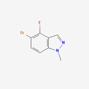 5-Bromo-4-fluoro-1-methyl-1H-indazole chemical structure (CAS 1784678-61-0)