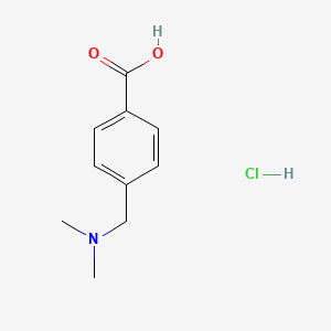 4-((Dimethylamino)methyl)benzoic acid hydrochloride chemical structure (CAS 17847-26-6)