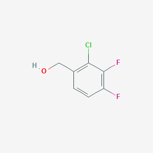 (2-Chloro-3,4-difluorophenyl)methanol chemical structure (CAS 1784873-93-3)