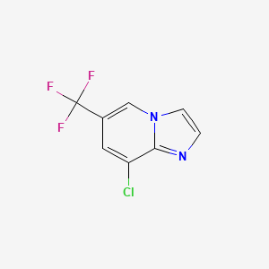 8-Chloro-6-(trifluoromethyl)imidazo[1,2-a]pyridine chemical structure (CAS 178488-36-3)