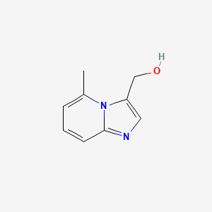 (5-Methylimidazo[1,2-a]pyridin-3-yl)methanol chemical structure (CAS 178488-39-6)