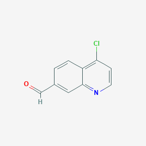 4-Chloroquinoline-7-carbaldehyde chemical structure (CAS 1785002-28-9)
