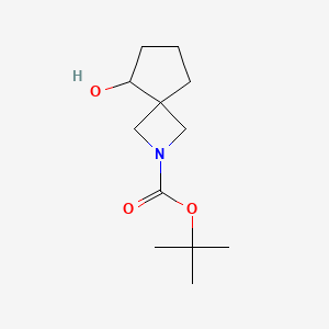 tert-Butyl 5-hydroxy-2-azaspiro[3.4]octane-2-carboxylate chemical structure (CAS 1785382-09-3)