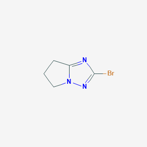 2-Bromo-6,7-dihydro-5H-pyrrolo[1,2-b][1,2,4]triazole chemical structure (CAS 1785497-76-8)