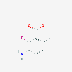 Methyl 3-amino-2-fluoro-6-methylbenzoate chemical structure (CAS 1785567-79-4)
