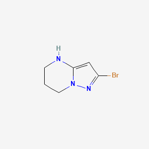 2-Bromo-4,5,6,7-tetrahydropyrazolo[1,5-a]pyrimidine chemical structure (CAS 1785583-94-9)
