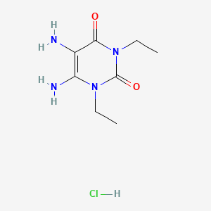 5,6-Diamino-1,3-diethylpyrimidine-2,4(1H,3H)-dione hydrochloride chemical structure (CAS 1785764-26-2)