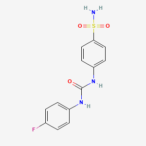 4-(3-(4-Fluorophenyl)ureido)benzenesulfonamide chemical structure (CAS 178606-66-1)