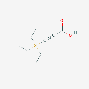 3-(Triethylsilyl)propiolic acid chemical structure (CAS 17865-01-9)