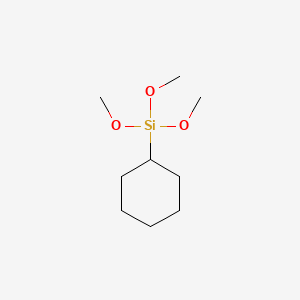 Cyclohexyltrimethoxysilane chemical structure (CAS 17865-54-2)