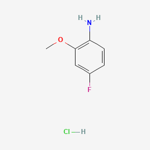 4-Fluoro-2-methoxyaniline hydrochloride chemical structure (CAS 178671-97-1)