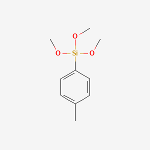 Trimethoxy(p-tolyl)silane chemical structure (CAS 17873-01-7)