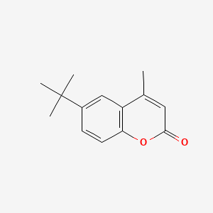 6-(tert-Butyl)-4-methyl-2H-chromen-2-one chemical structure (CAS 17874-32-7)