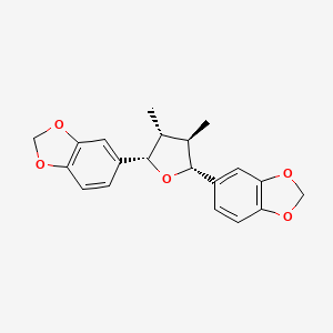rel-(-)-5,5'-((2R,3R,4R,5S)-3,4-Dimethyltetrahydrofuran-2,5-diyl)bis(benzo[d][1,3]dioxole) chemical structure (CAS 178740-32-4)