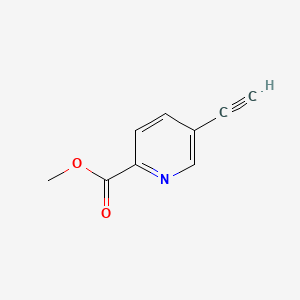 Methyl 5-ethynylpicolinate chemical structure (CAS 17880-61-4)