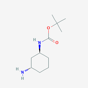tert-Butyl ((1S,3S)-3-aminocyclohexyl)carbamate chemical structure (CAS 1788036-28-1)