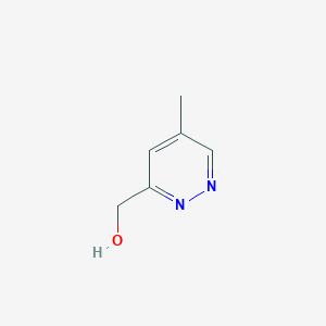 (5-Methylpyridazin-3-yl)methanol chemical structure (CAS 1788044-13-2)