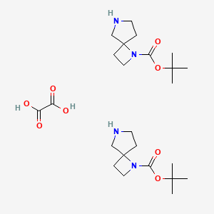 tert-Butyl 1,6-diazaspiro[3.4]octane-1-carboxylate oxalate(2:1) chemical structure (CAS 1788054-74-9)