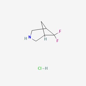 6,6-Difluoro-3-azabicyclo[3.1.1]heptane hydrochloride chemical structure (CAS 1788054-81-8)