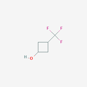 3-(Trifluoromethyl)cyclobutanol chemical structure (CAS 1788054-83-0)