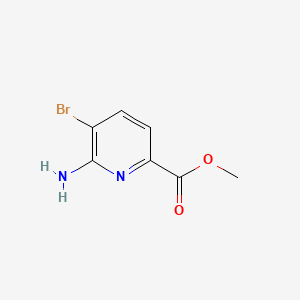 Methyl 6-amino-5-bromopicolinate chemical structure (CAS 178876-82-9)