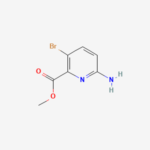 Methyl 6-amino-3-bromopicolinate chemical structure (CAS 178876-83-0)