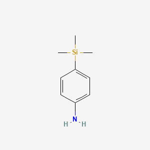 4-(Trimethylsilyl)aniline chemical structure (CAS 17889-23-5)