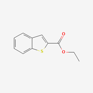 Ethyl benzo[b]thiophene-2-carboxylate chemical structure (CAS 17890-55-0)