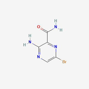 3-Amino-6-bromopyrazine-2-carboxamide chemical structure (CAS 17890-77-6)